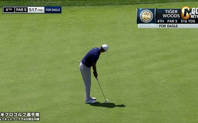 【動画】メジャー連勝を狙うタイガー・ウッズは2オーバー51位発進