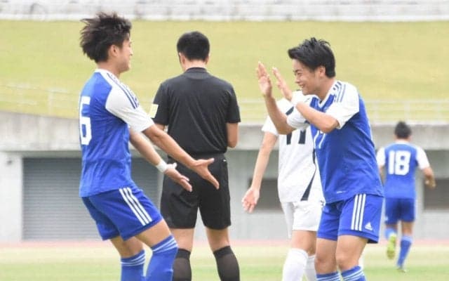【サッカー部男子】　山見がハットトリック！　大量得点で２連勝