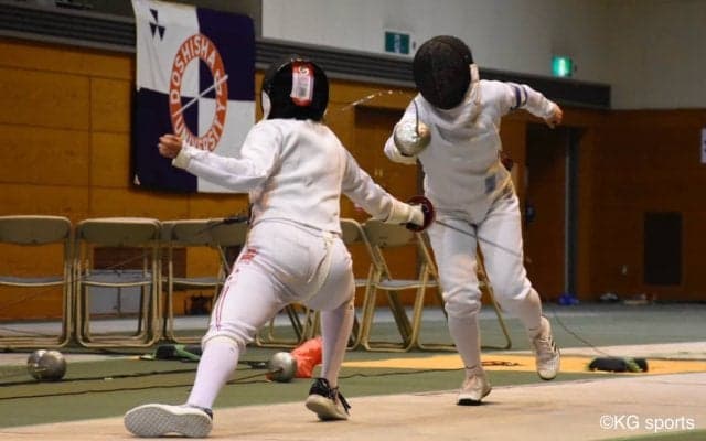 【フェンシング部】エペリーグ戦、男子が１勝１敗、女子が３勝０敗であすへつなぐ