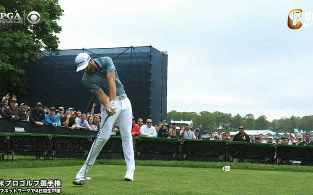 【動画】平均飛距離で335.6ヤードを記録したダスティン・ジョンソンのスイングをチェック