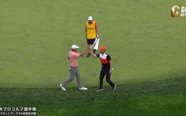 【動画】17番でビヤーゴーはエース達成！　同組のグローバーはチップインバーディ！