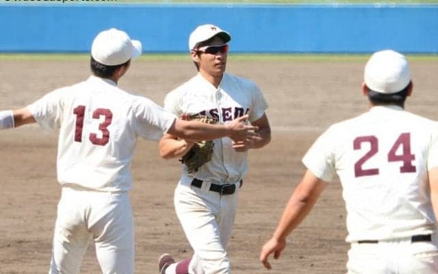 頼れる３番・中村康祐！ここぞの一打で優勝に王手／法大１回戦