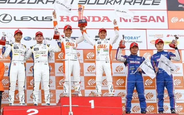 【SUPER GT 第3戦】レクサスがGT500クラスの表彰台を独占、TOM'Sチームは決勝も1-2…中嶋一貴＆関口雄飛が今季初優勝