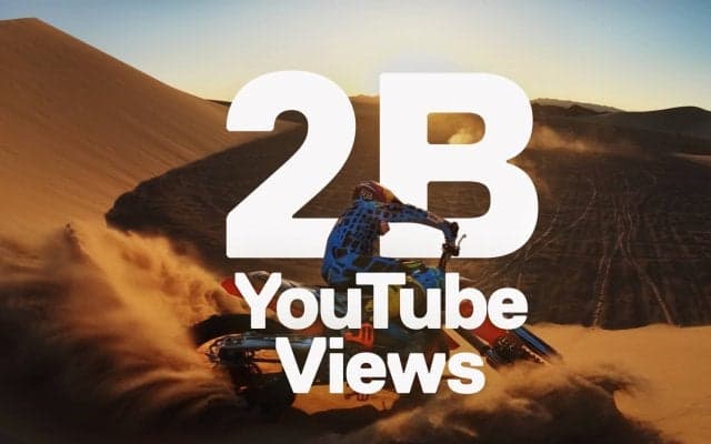 GoPro の Youtube チャンネル 20 億回再生を突破!