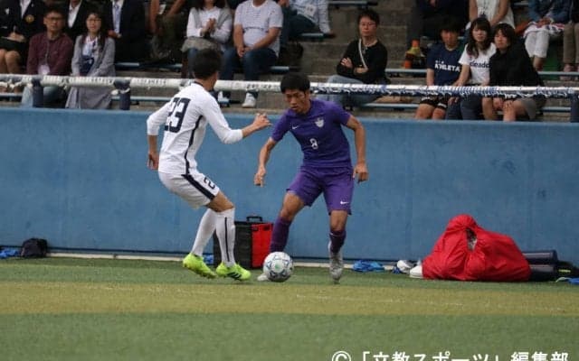 【サッカー部】昨年度１部校相手に惜敗　後半の逆襲実らず