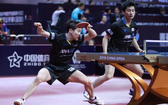 【卓球】森薗／上田組が8強入り　シングルスは張本、水谷、丹羽が1回戦突破＜中国OP・男子＞