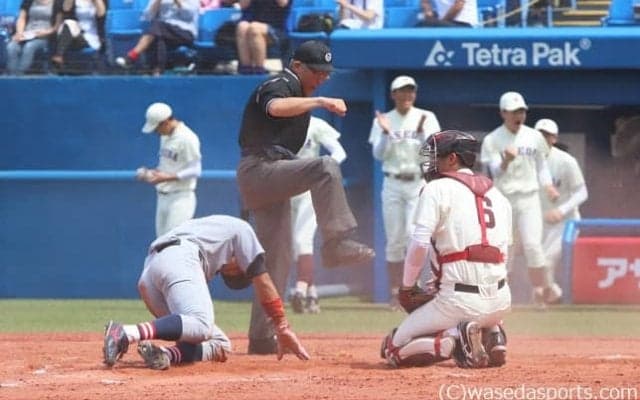 打線沈黙で宿敵に完敗。春は３位で全日程を終える／慶大３回戦