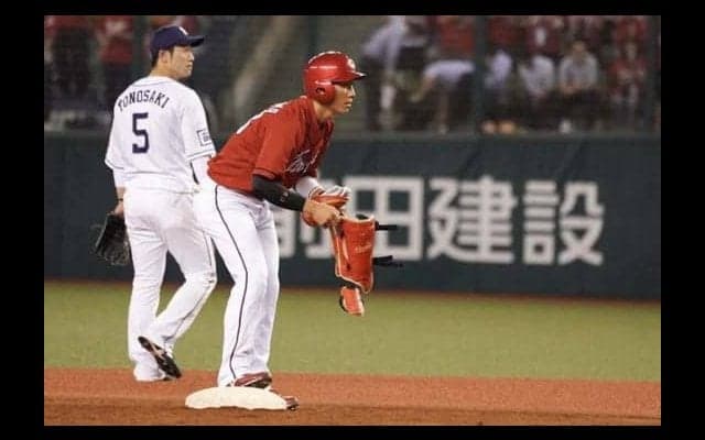 広島・西川、球団2位タイの26試合連続安打　4回に左越え適時二塁打