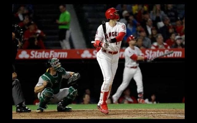 【MLB】大谷翔平、追撃4号2ラン！　打球速度167キロ、飛距離118メートルの3試合ぶり一発
