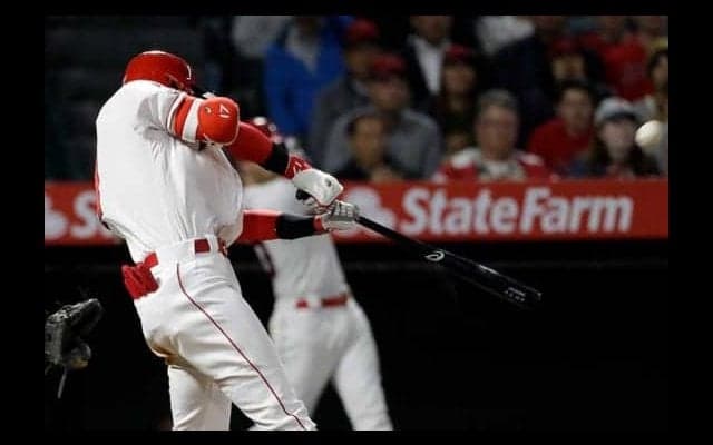 【MLB】大谷翔平、豪快4号2ラン！　第3打席で3試合15打席ぶり一発
