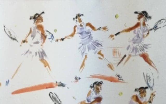 全仏OP名物画家がアーティスト目線で語る大坂なおみの美。「エレガンスでありながらパワーも潜んでいる」