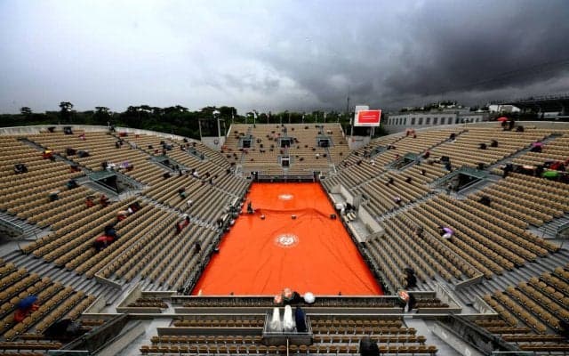 全仏OP ジョコビッチVSズベレフ含む準々決勝が、終日雨天のため順延に
