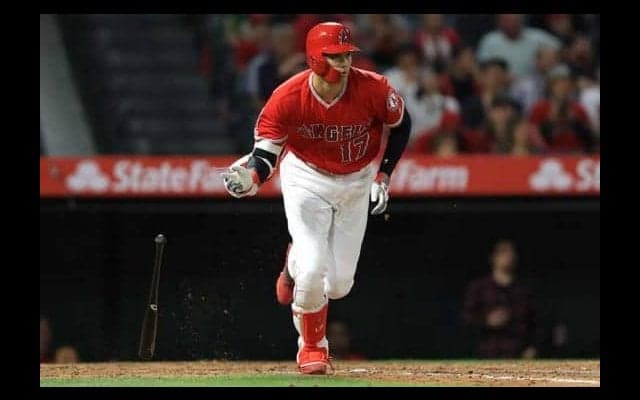 【MLB】大谷翔平、第2打席に打球速度180キロの“弾丸ヒット”　右前打で2戦連続安打