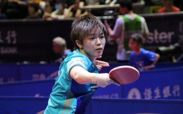 【卓球】 芝田沙季「作戦通りだった」 佐藤瞳とのミキハウス対決を制す＜香港OP＞