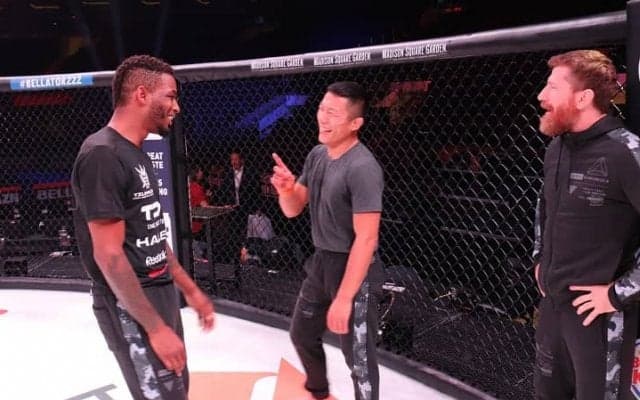 堀口恭司、試合当日6時間前にベラトールのリングを初チェック「広くて、グリップある」、全米メディアも大注目！