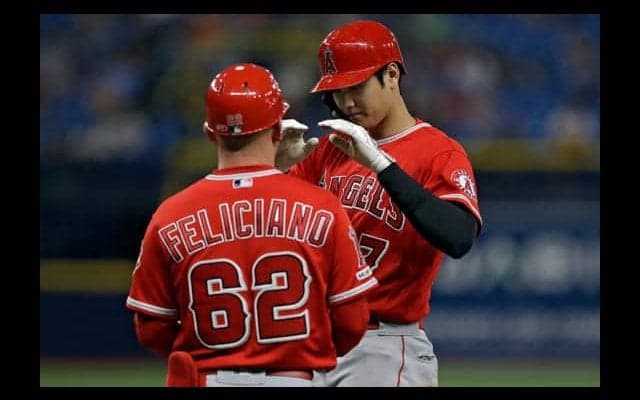 【MLB】大谷翔平、2回はトラウト敬遠後に押し出し四球　前日はサイクル安打、7打席連続出塁に