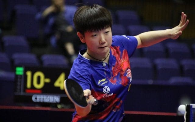 18歳・孫穎莎が準決勝進出　世界卓球ダブルス優勝の相方に勝利＜ライオン卓球ジャパンOP荻村杯＞