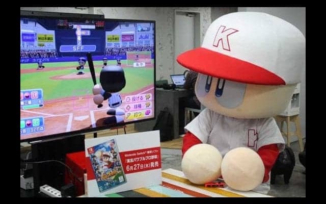 『パワプロ』25周年を記念してパワプロくんが来社　最新作を実際にプレー