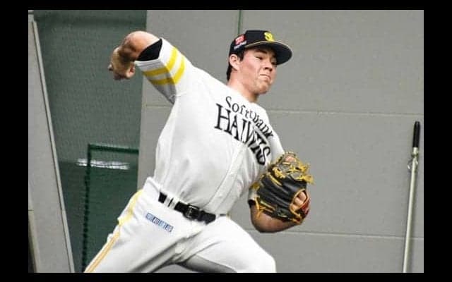 鷹スチュワートが来日初ブルペン　変化球交えて29球「感じは良かった」