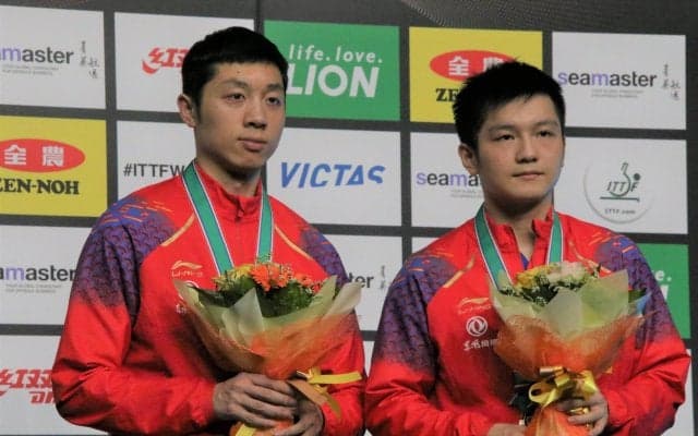 樊振東・許キン組、圧巻のストレート勝ち　許キンは混合複に続き2冠＜ライオン卓球ジャパンOP荻村杯・男子複＞