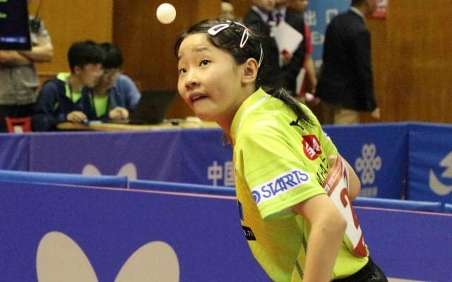 張本美和、11歳の誕生日にカデット女子シングルス準優勝＜ジュニアサーキット・中国OP＞
