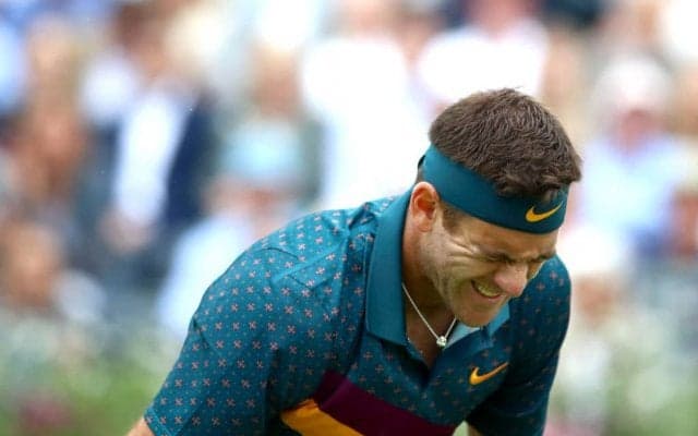 デル ポトロ またも右膝蓋骨骨折で手術へ。「ウィンブルドン」は絶望的に