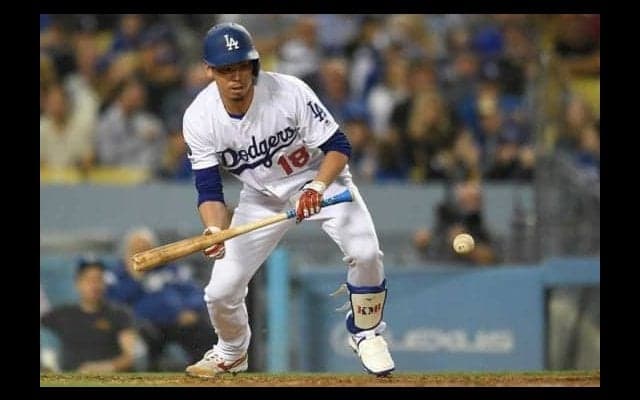 【MLB】前田健太、今季初の代打は送りバント　5点リードの5回1死一塁から初球で決める