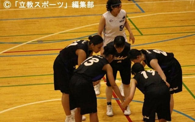 【女子バスケットボール部】新人戦チーム　強豪・日体大に惜敗　秋にリベンジ誓う