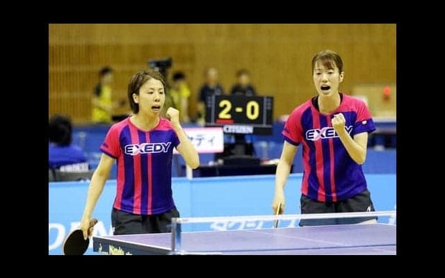 玉石美幸と温馨を中心にエクセディが5戦全勝＜前期日本卓球リーグ豊田大会・女子2部＞