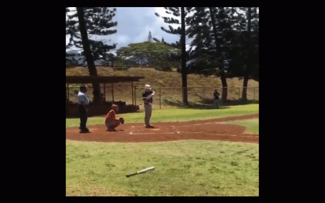 ズボンから“隠しバット”で初球を…　少年の衝撃パフォーマンスに米驚愕「史上最高」