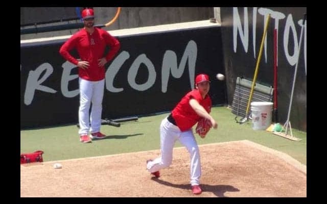 【MLB】大谷翔平、術後9か月でブルペン入り44球「懐かしい。気持ちよく投げられた」