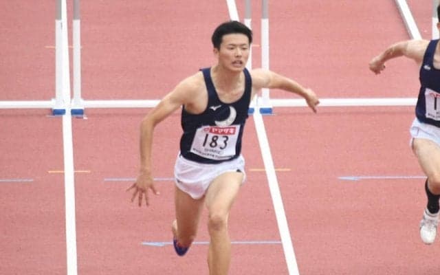 【陸上競技部】 日本選手権１１０㍍Ｈで清水が準決勝敗退