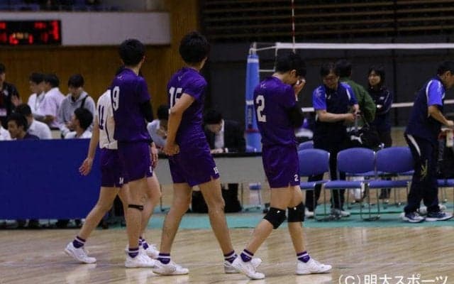 筑波大にフルセットの末敗北　決勝進出を逃す／東日本大学選手権