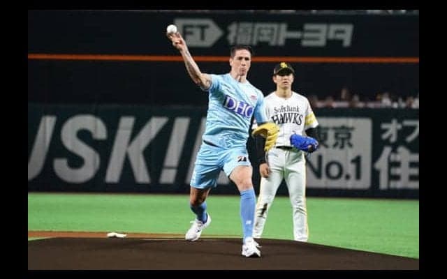 鳥栖トーレス、豪速球始球式にファンどよめき「こういう機会をいただき感謝」