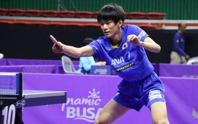 インハイ王者・戸上隼輔、1回戦勝利　「メンタル面を修正できた」と手応え＜韓国OP＞