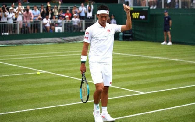 錦織 成功率75%の安定したネットプレーを見せる。今年初の芝公式戦も、バッチリ適応[ウィンブルドン]