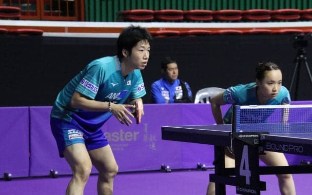 初ペアリングの水谷・伊藤ダブルス　わずか11分で初戦完勝＜韓国OP＞