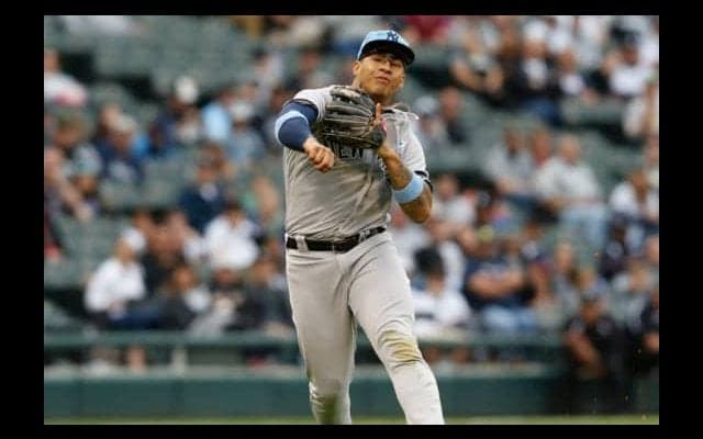 スライディング捕球からの回転スロー併殺にMLB称賛　「オーマイ、グレイバー」