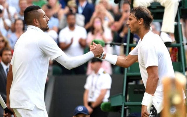 ナダルが5年前の雪辱を果たす。キリオスはアンダーサーブや、時速230kmのセカンドサーブを見せるも及ばず[ウィンブルドン]