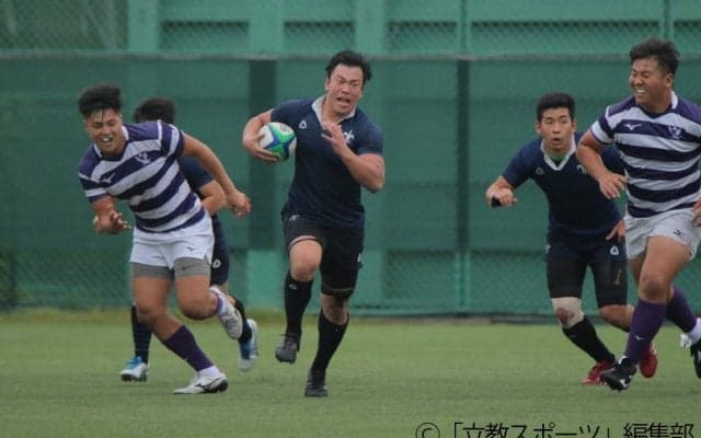【ラグビー部】春季全勝の明大から定期戦51年ぶりの勝利