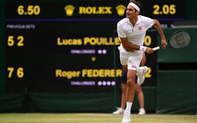 フェデラーが史上初のグランドスラム350勝目。17度目のベスト16進出[ウィンブルドン]