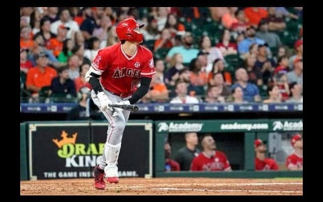 【MLB】大谷、前半戦最終戦で勝ち越し14号2ラン！　左中間の看板直撃弾に敵地どよめき