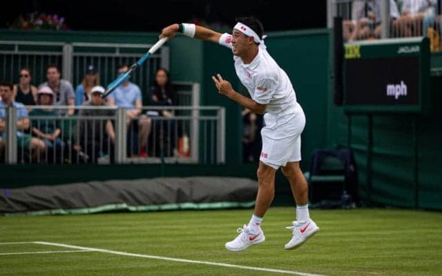 錦織が3戦連続ストレート勝ち。好調のサーブが原動力に