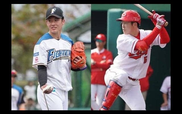 広島ドラ1小園、日ハム吉田輝から初回先頭打者アーチ！　フレッシュ球宴で豪快弾