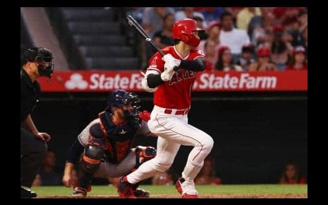 【MLB】大谷翔平、意地の奪三振王コール撃ち左前打！　10点差の第3打席で2試合連続安打