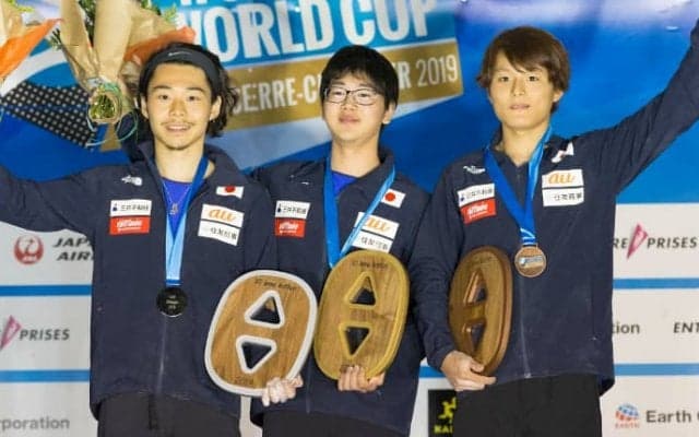 日本勢初の快挙！W杯で表彰台独占！西田1位、清水2位、田中3位／リードW杯2019第3戦 フランス・ブリアンソン大会