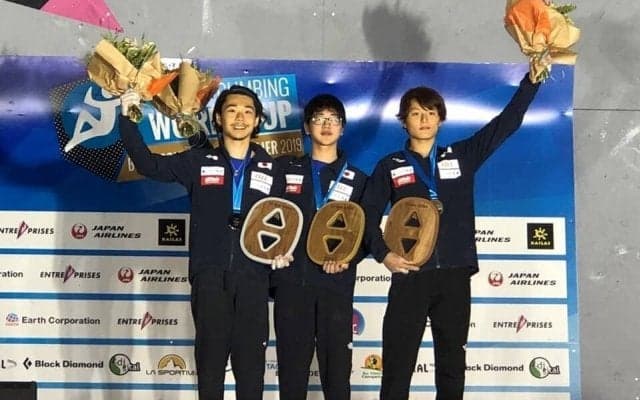 クライミング「リードW杯2019」ブリアンソン大会 男子は日本勢が表彰台独占！