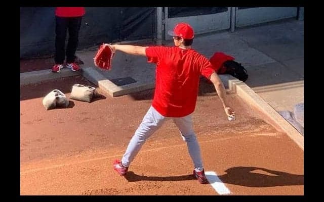 【MLB】大谷翔平、113キロブルペン　完全復活へ手応え「161キロぐらいは投げていたので」