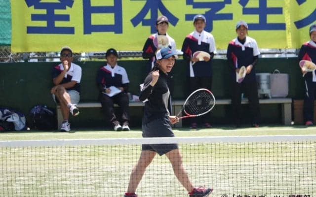 【ソフトテニス部女子】『データでも魅せる“最強の４年生”』　勝利を紐解いて分かった、大舞台◎な泉田歩聖