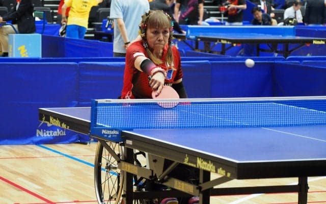 日本初開催のパラ卓球国際大会　71歳・別所キミヱが銀メダル獲得